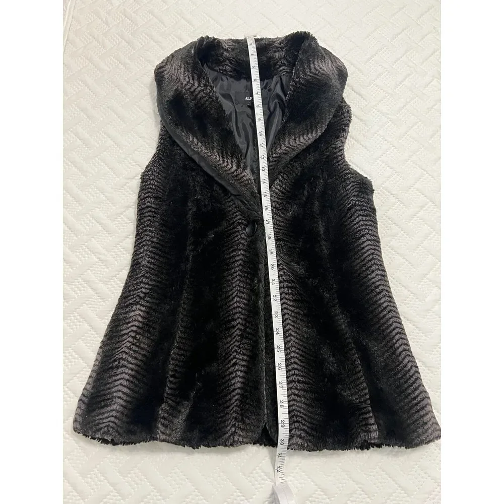 ALFANI WOMENS FAUX FUR VEST SIZE S - Picture 5 of 6